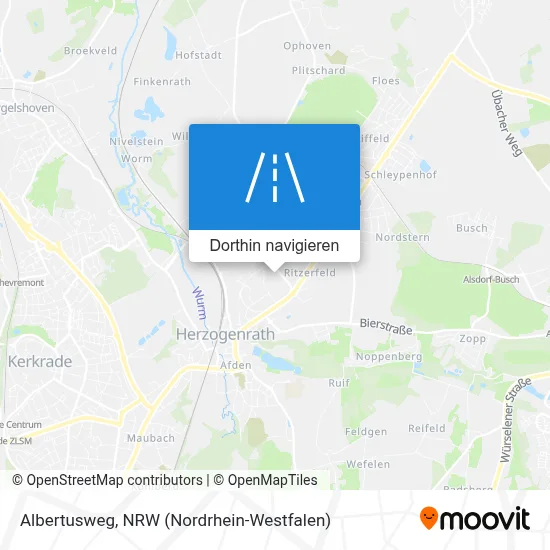 Albertusweg Karte