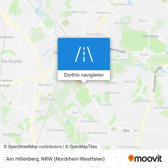 Am Hillenberg Karte
