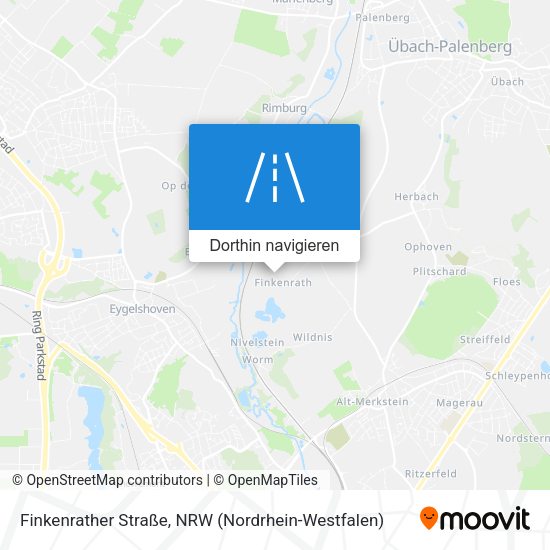 Finkenrather Straße Karte