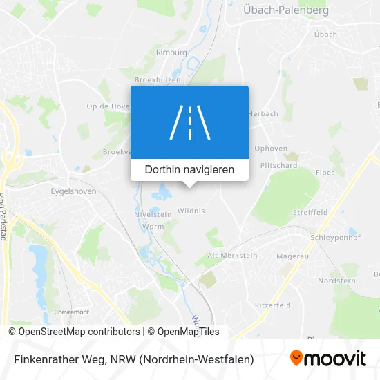 Finkenrather Weg Karte