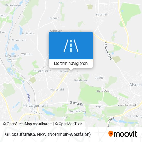 Glückaufstraße Karte