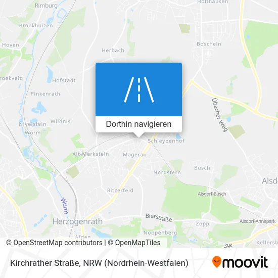 Kirchrather Straße Karte