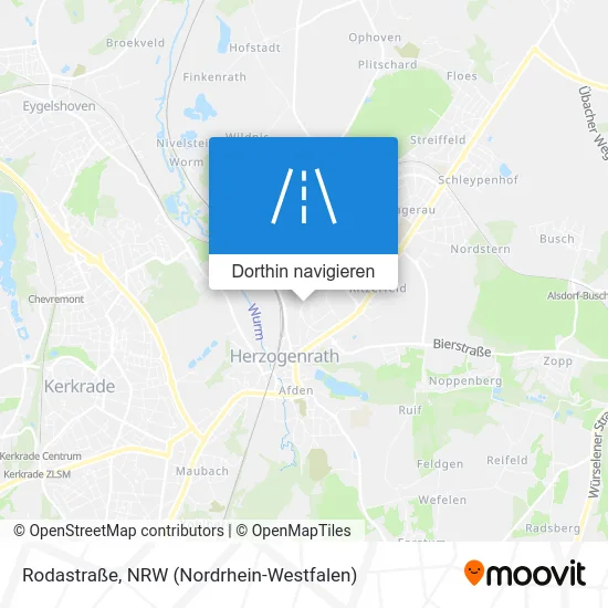 Rodastraße Karte