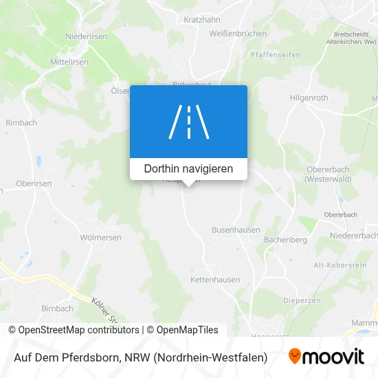 Auf Dem Pferdsborn Karte