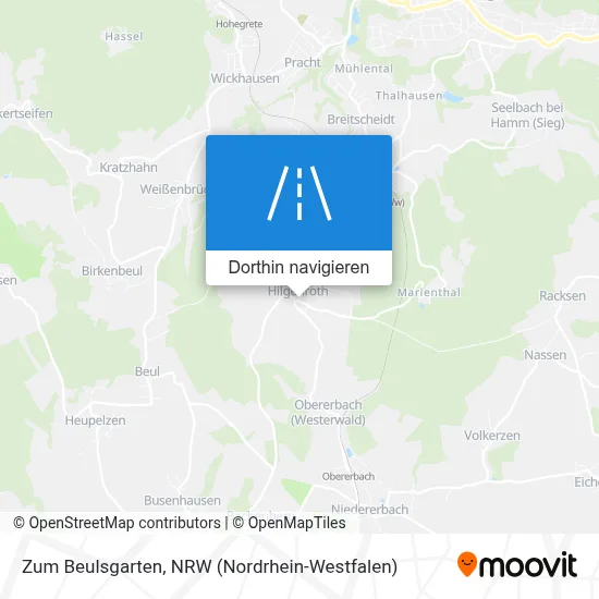 Zum Beulsgarten Karte