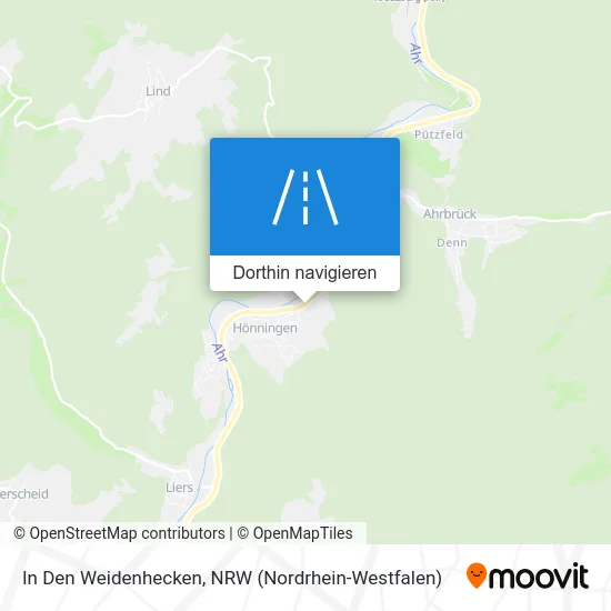 In Den Weidenhecken Karte