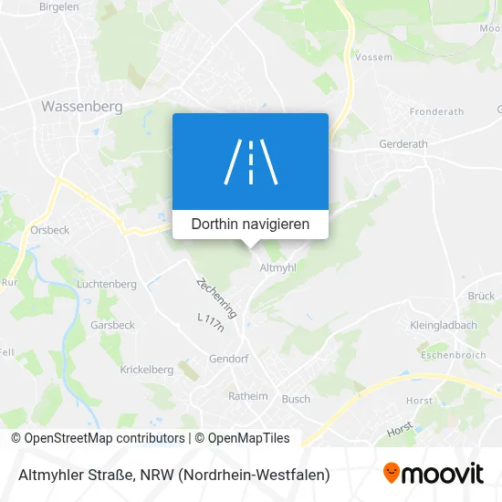 Altmyhler Straße Karte