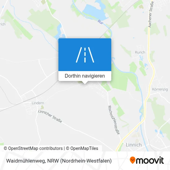 Waidmühlenweg Karte