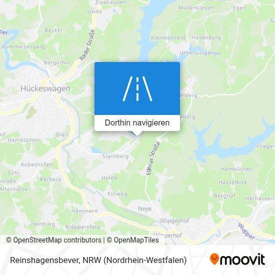 Reinshagensbever Karte