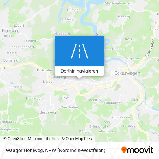 Waager Hohlweg Karte