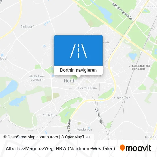 Albertus-Magnus-Weg Karte