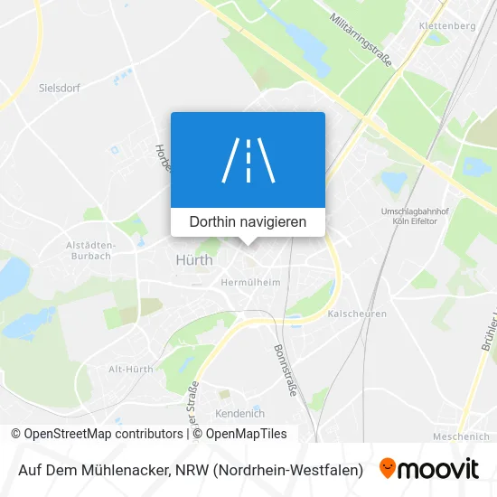 Auf Dem Mühlenacker Karte