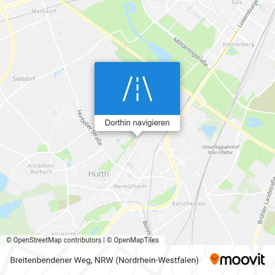 Breitenbendener Weg Karte