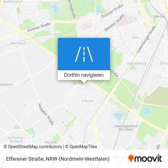 Efferener Straße Karte