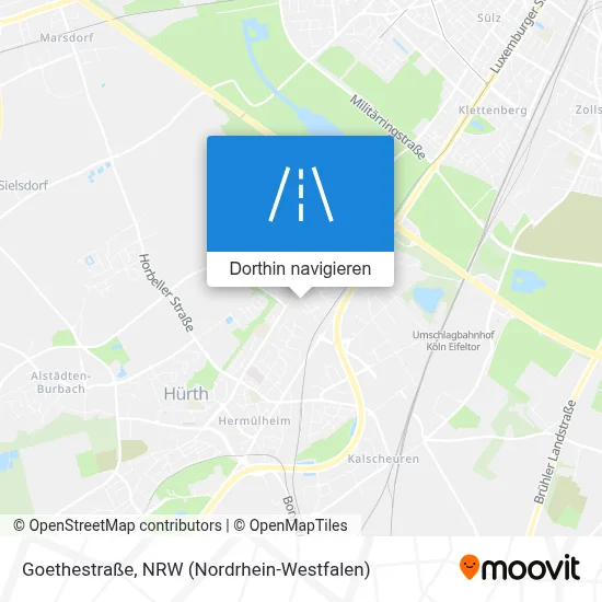 Goethestraße Karte