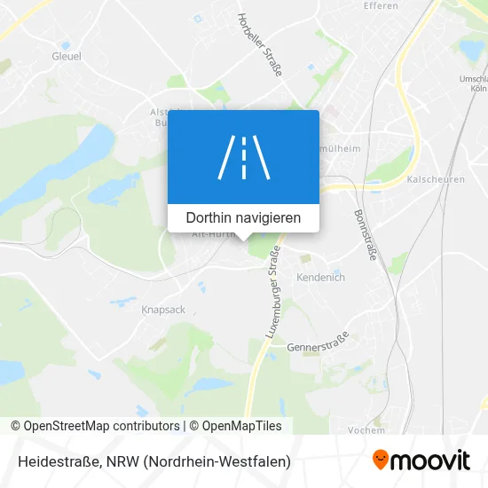 Heidestraße Karte