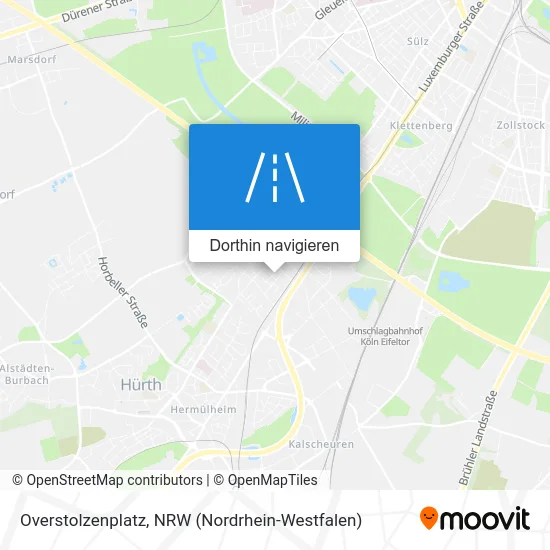 Overstolzenplatz Karte