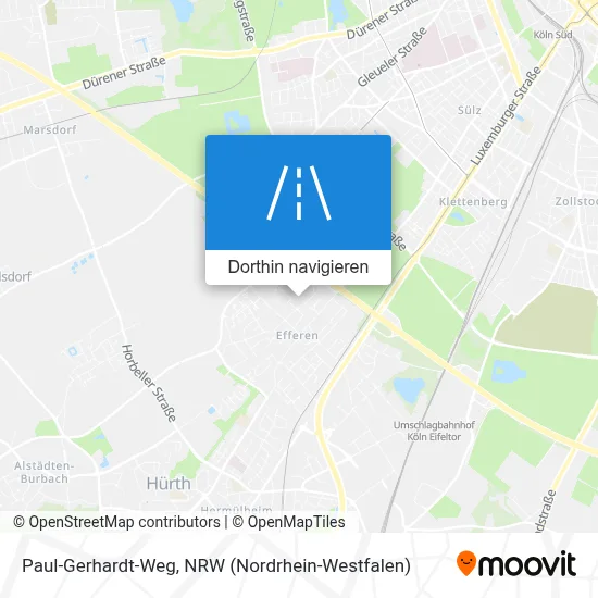 Paul-Gerhardt-Weg Karte