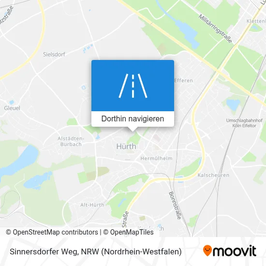 Sinnersdorfer Weg Karte