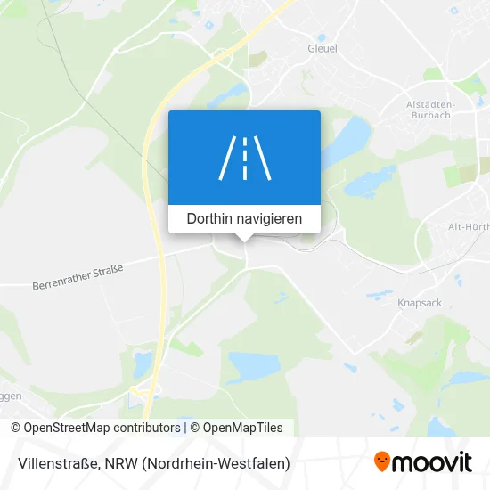 Villenstraße Karte
