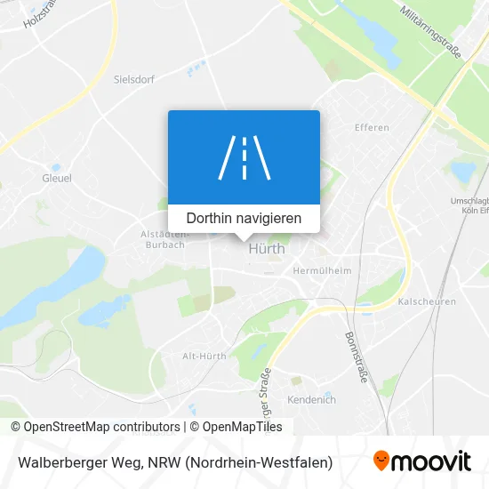 Walberberger Weg Karte