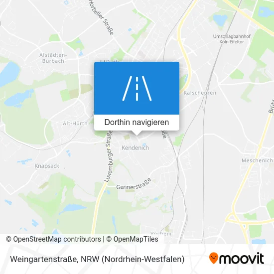 Weingartenstraße Karte