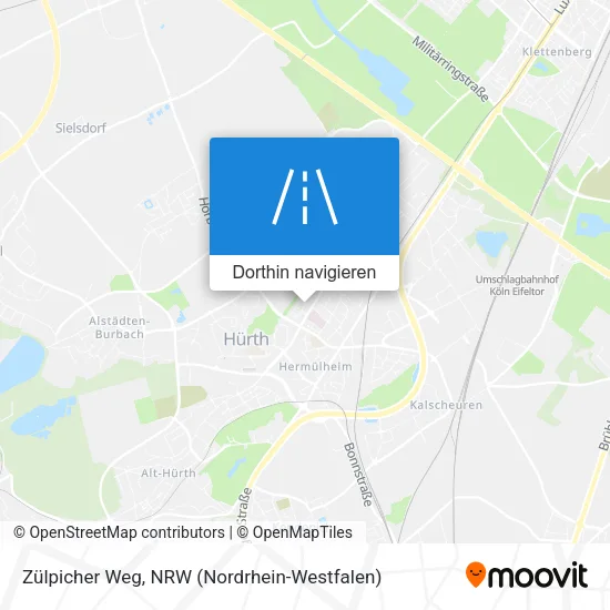 Zülpicher Weg Karte