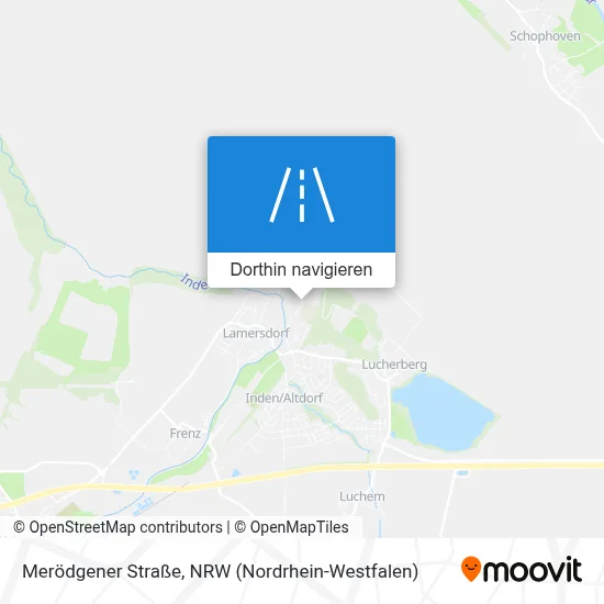 Merödgener Straße Karte