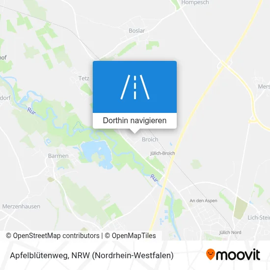 Apfelblütenweg Karte