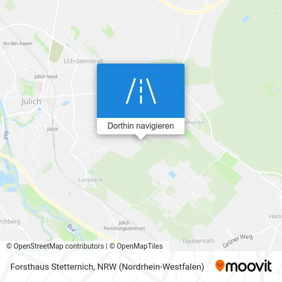 Forsthaus Stetternich Karte