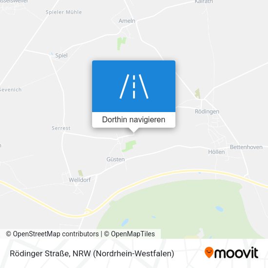 Rödinger Straße Karte