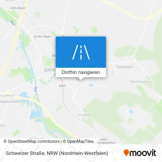 Schweizer Straße Karte