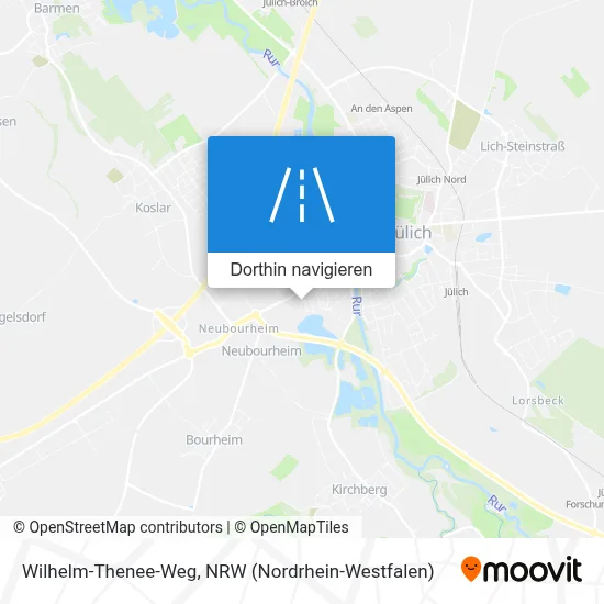 Wilhelm-Thenee-Weg Karte