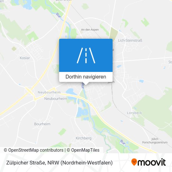 Zülpicher Straße Karte