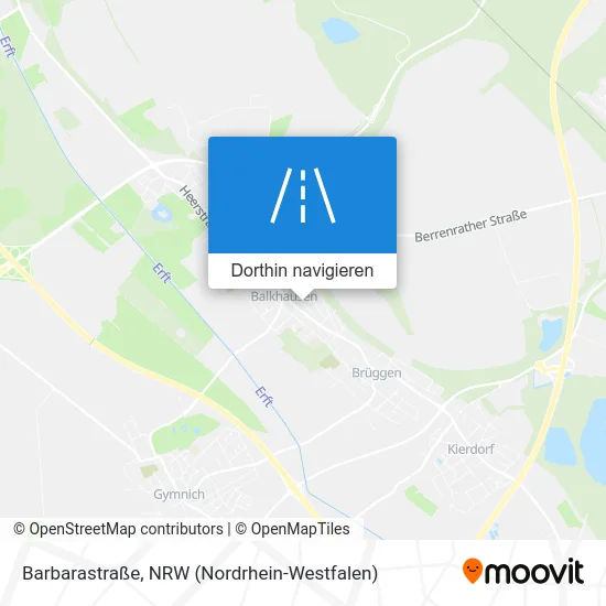 Barbarastraße Karte