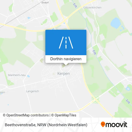 Beethovenstraße Karte