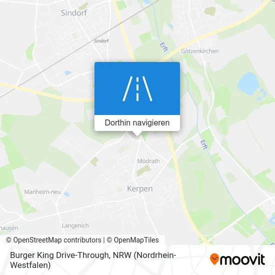 Burger King Drive-Through Karte