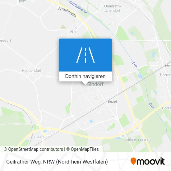 Geilrather Weg Karte