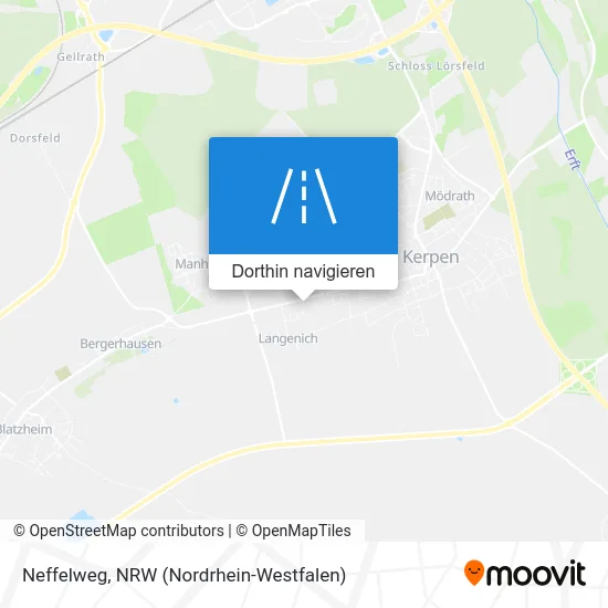 Neffelweg Karte
