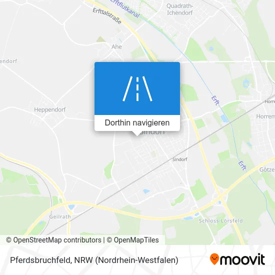 Pferdsbruchfeld Karte