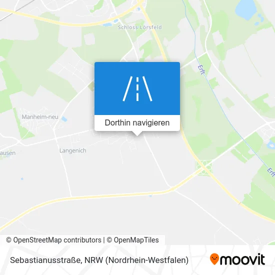 Sebastianusstraße Karte