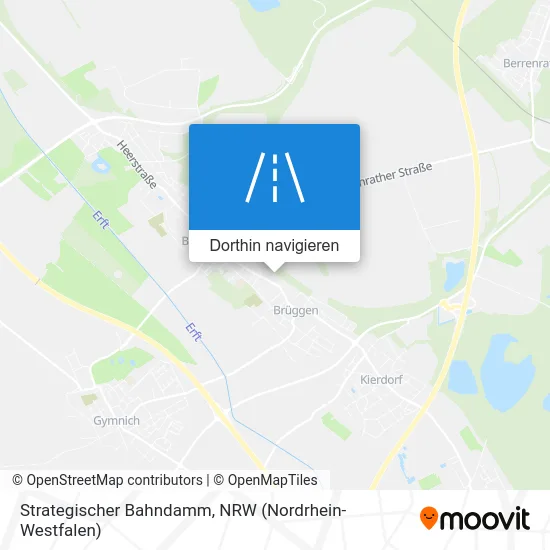 Strategischer Bahndamm Karte