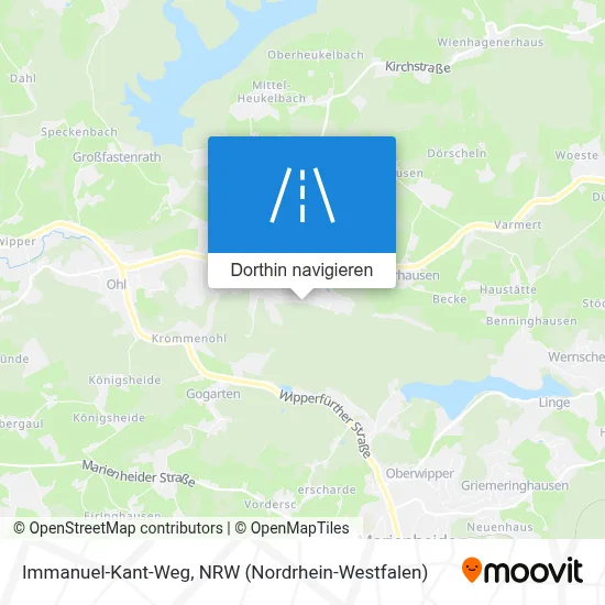 Immanuel-Kant-Weg Karte