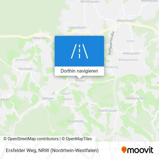 Ersfelder Weg Karte