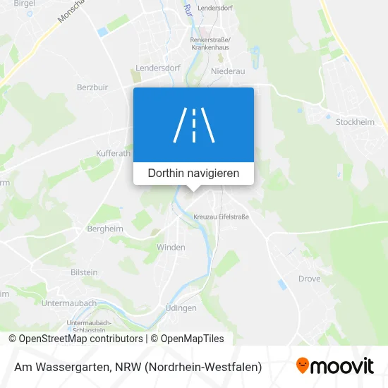 Am Wassergarten Karte