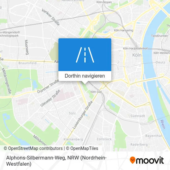 Alphons-Silbermann-Weg Karte