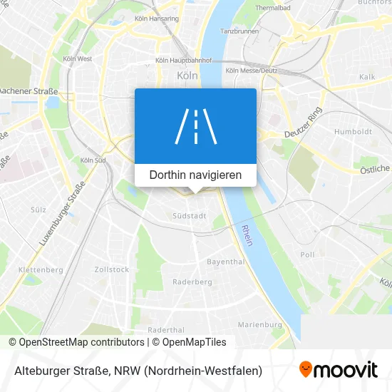 Alteburger Straße Karte