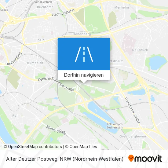 Alter Deutzer Postweg Karte