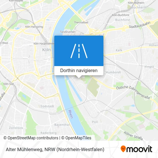 Alter Mühlenweg Karte