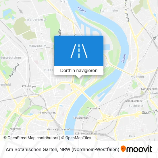 Am Botanischen Garten Karte